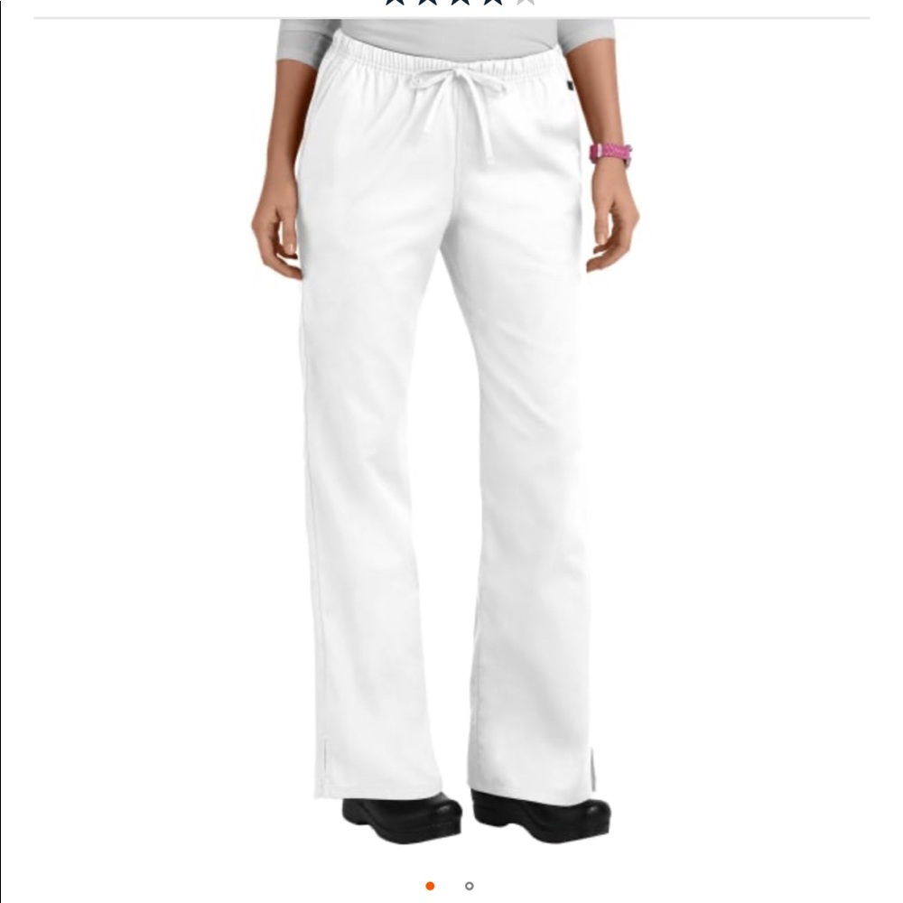 Cherokee Workwear White Flare Tall Scrub Pants